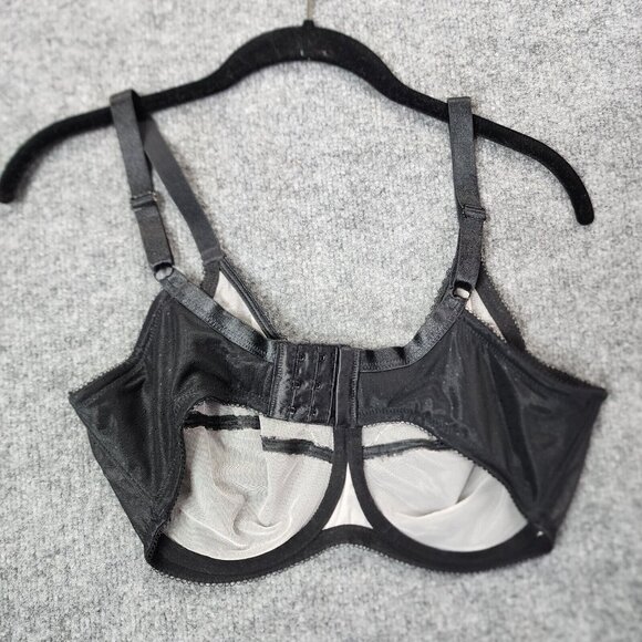 Wacoal Retro Chic 855186 Full Figure UW Black Chantilly Lace 38D MSRP $68 - Picture 2 of 7